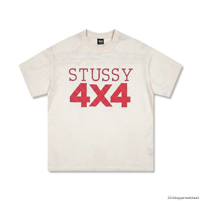 Stussy 4X4 Retro Style White T-shirt