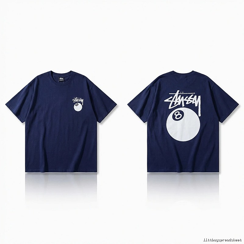 Stussy Billiards Element Minimalist Style T-shirt