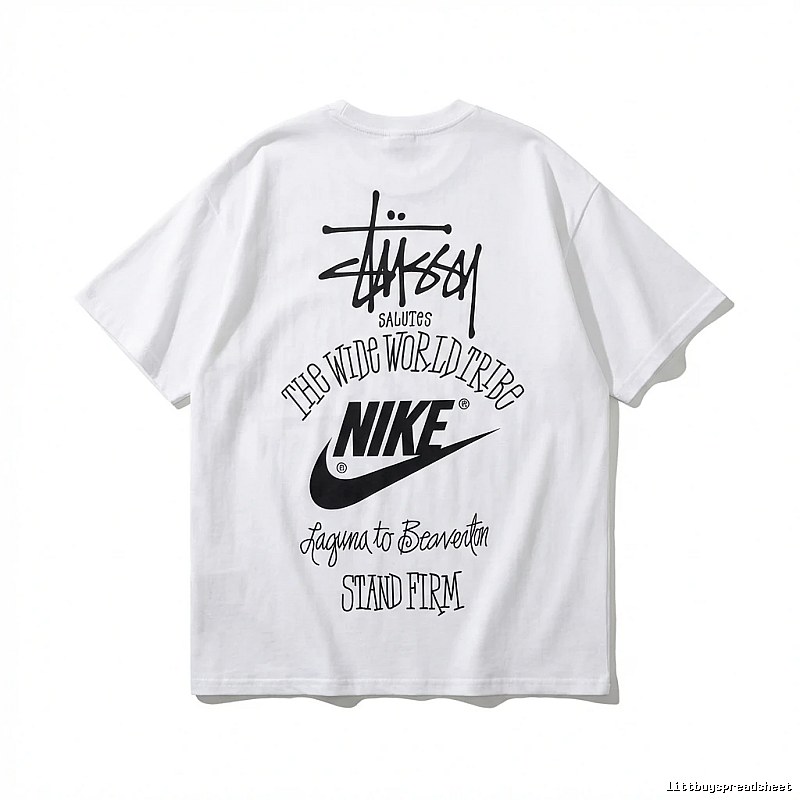 Stussy Co-branded Simple White T-shirt