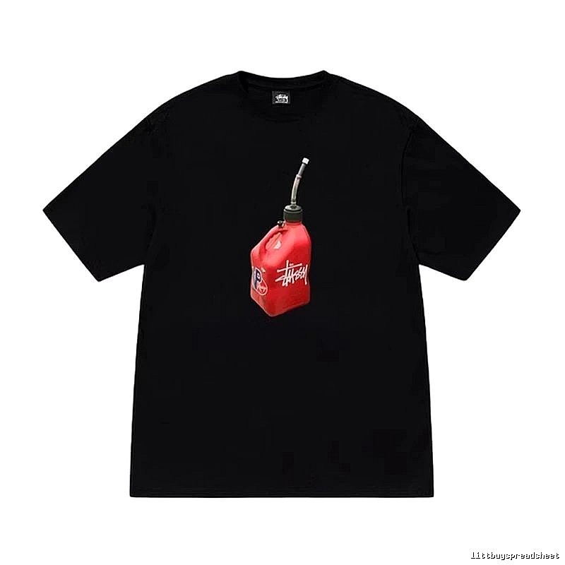 Stussy Monogram Graphic T-shirt Black White Stussy for Layered Styling