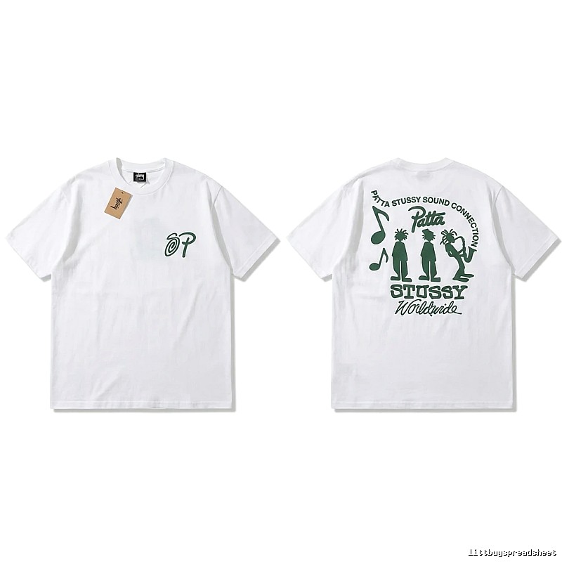 Stussy Music Print White T-shirt