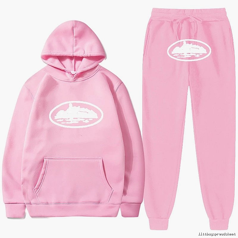Stussy Pink Red Tracksuit Set Statement Graphic Logo