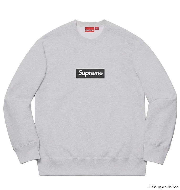Supreme Classic Logo hoodie Gray Red Oversized with Travel-Friendly Style