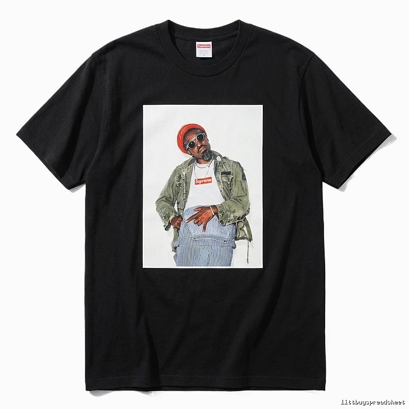 Supreme Portrait Style Black T-shirt