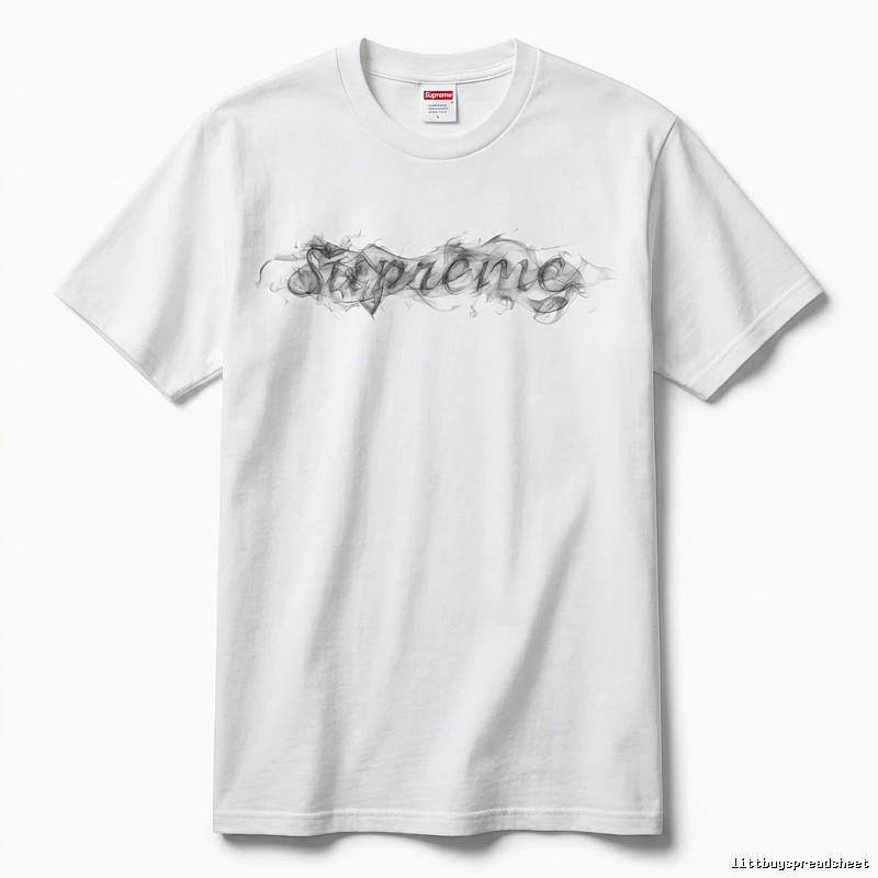 Supreme Smoke Style White T-shirt