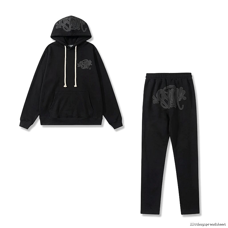 SynaWorld Graffiti Trendy Cool Style Black Suit