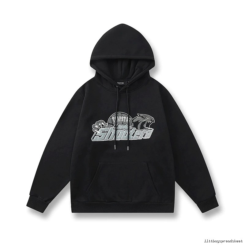 Trapstar - printed trendy and cool black hoodie