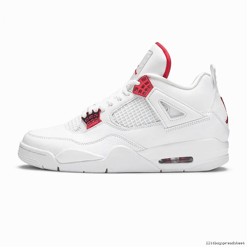 Trendy Red and White Jordan AJ4 Shoes