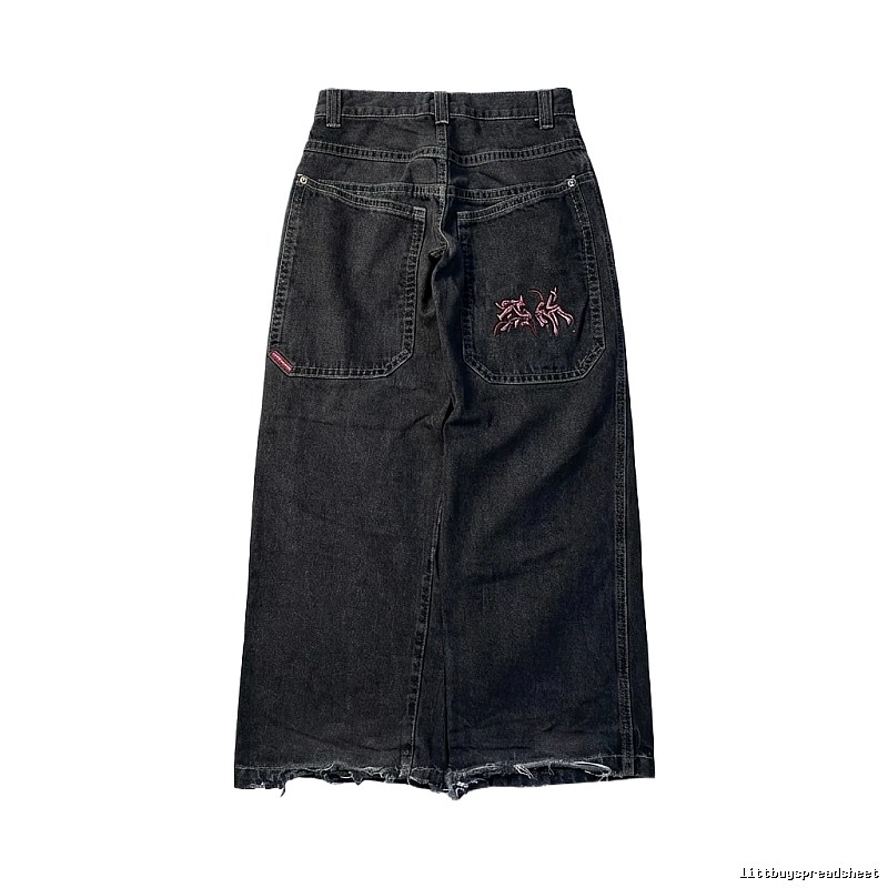 Y2K style black jeans